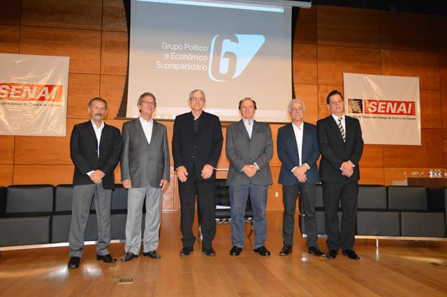 Representantes da Unimed Franca, Sindifranca, ACIF, Cocapec, OAB e Maçonaria (Foto: Reprodução)